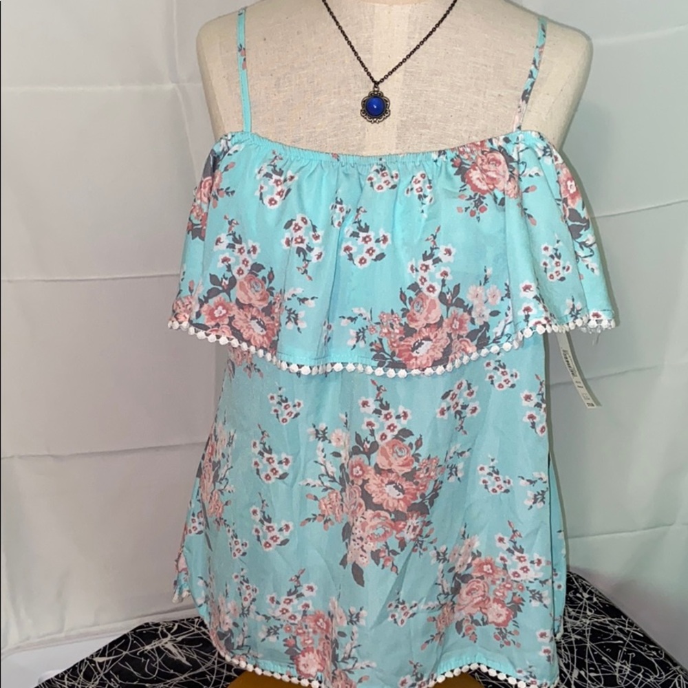 NWT Xhileration cold shoulder blouse